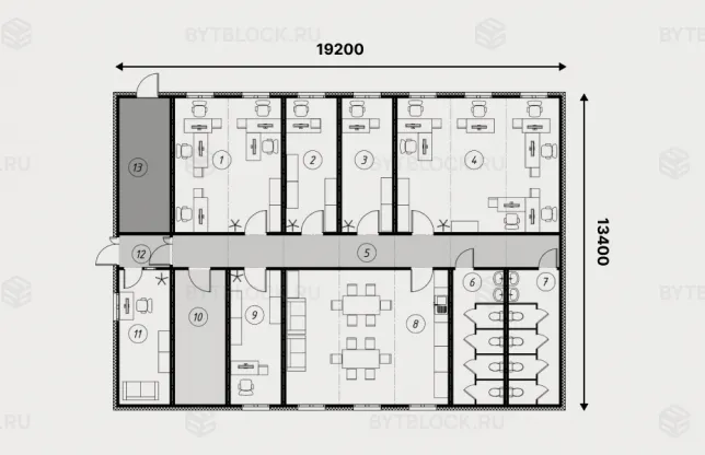 Модульное здание МЗ-04