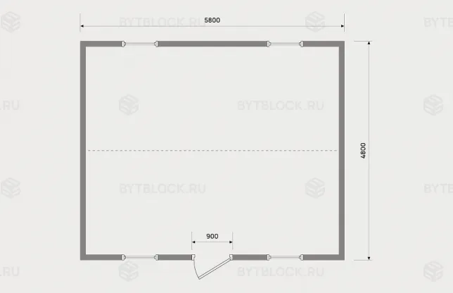 Модульное здание из 2 БК