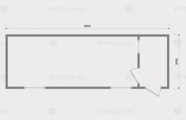 Блок-контейнер БК-00 9 м