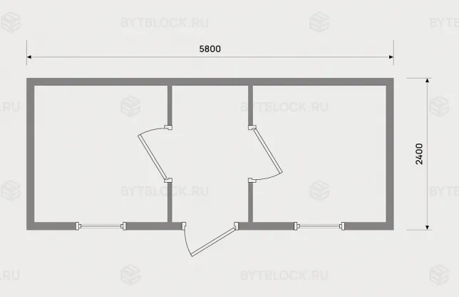 Блок-контейнер БК-00 распашонка