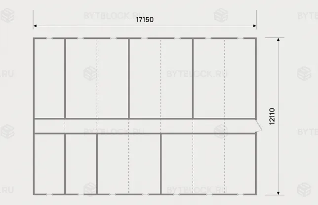 Модульное здание МЗ-06 из 14 блок-контейнеров