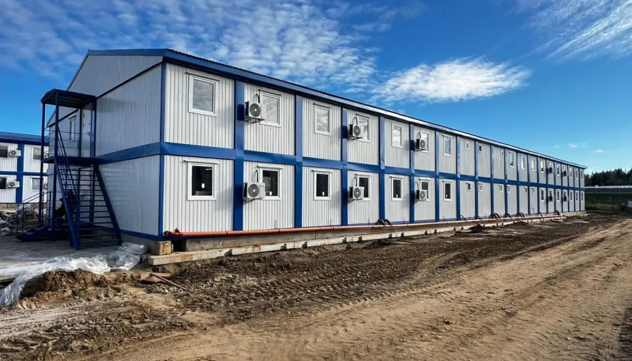 Масштабное модульное здание для заказчика