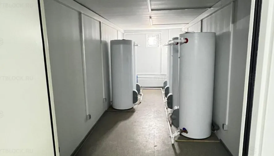 Оборудование в помещении модульного здания