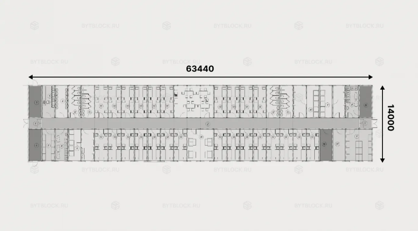 Модульное здание МЗ-03