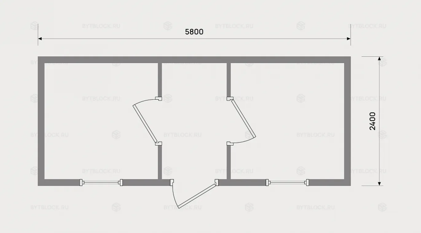 Блок-контейнер БК-00 распашонка
